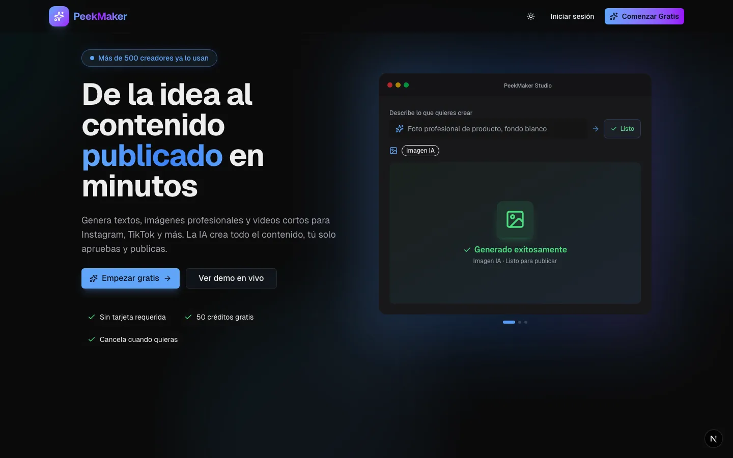 Peekmaker screenshot 1